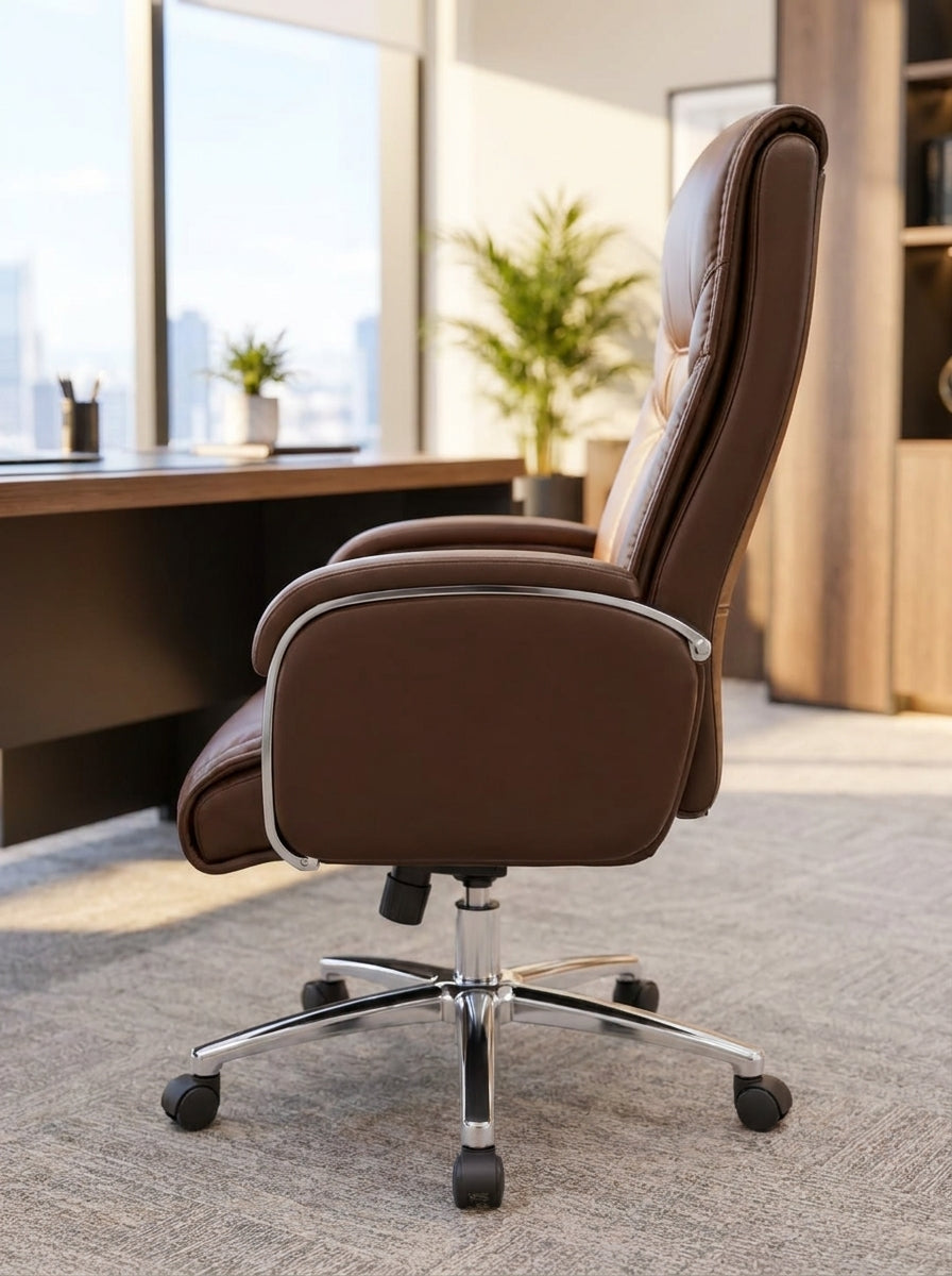 Classic Brown Corporate Boss Chair