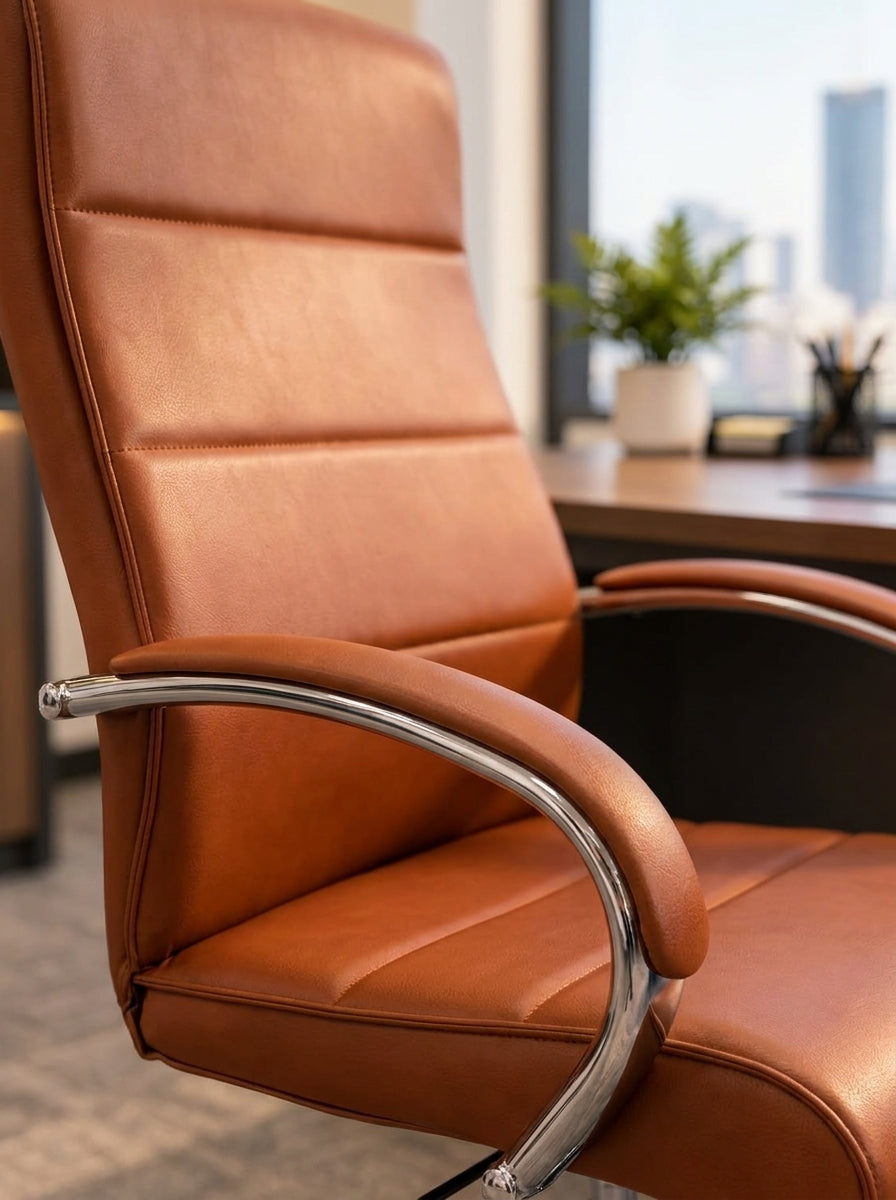 Sleek Ergonomic High-Back Conference Chair