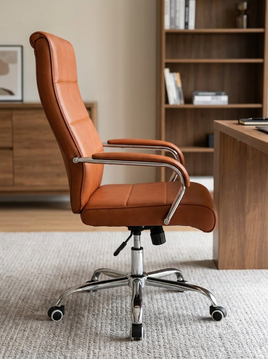 Sleek Ergonomic High-Back Conference Chair